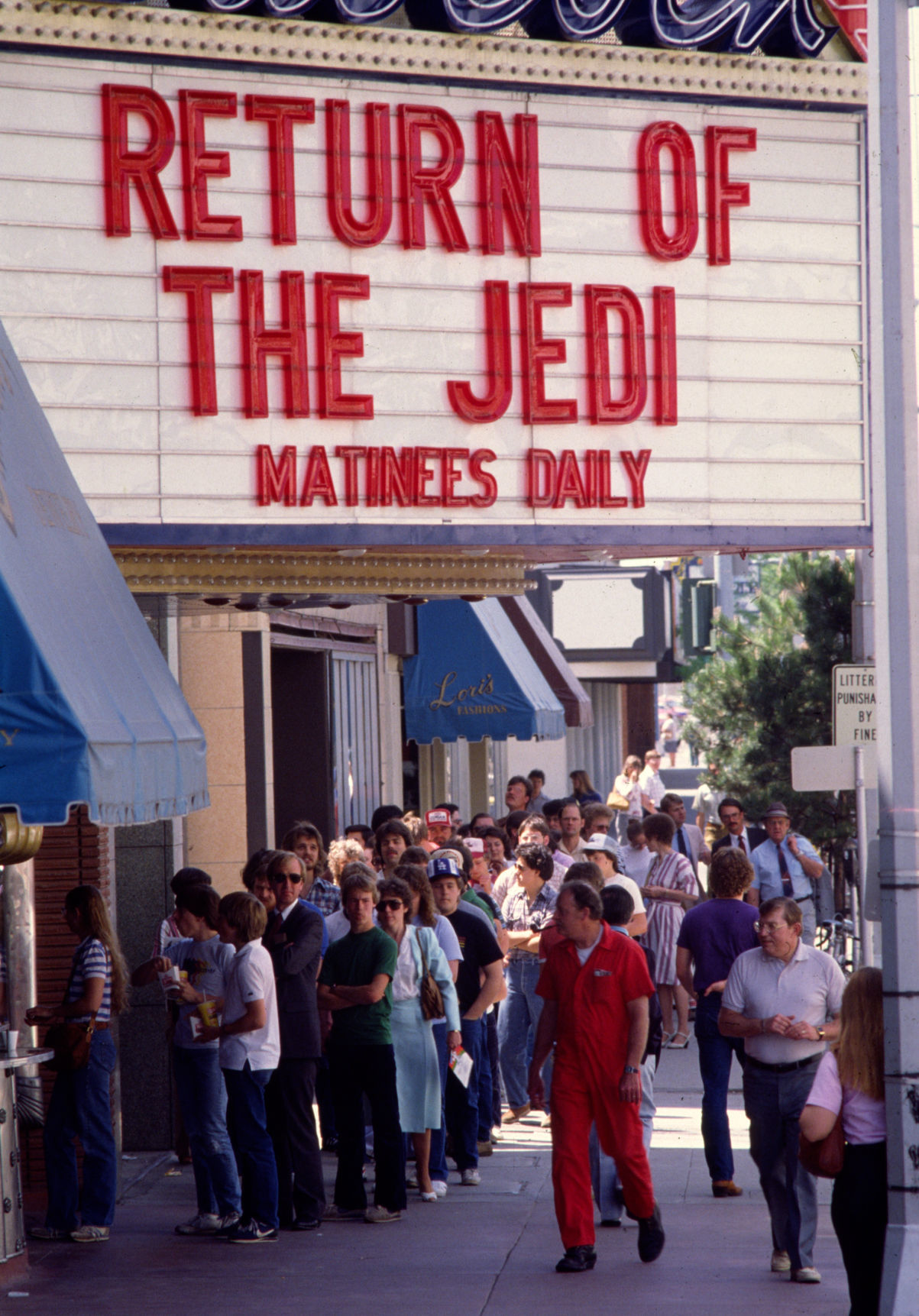 1983 "Return of the Jedi" premiere at the Babcock Theatre